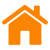 orange home icon representing house number 11
