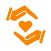 a stylized orange building icon representing government or education seven essential pillars of learning